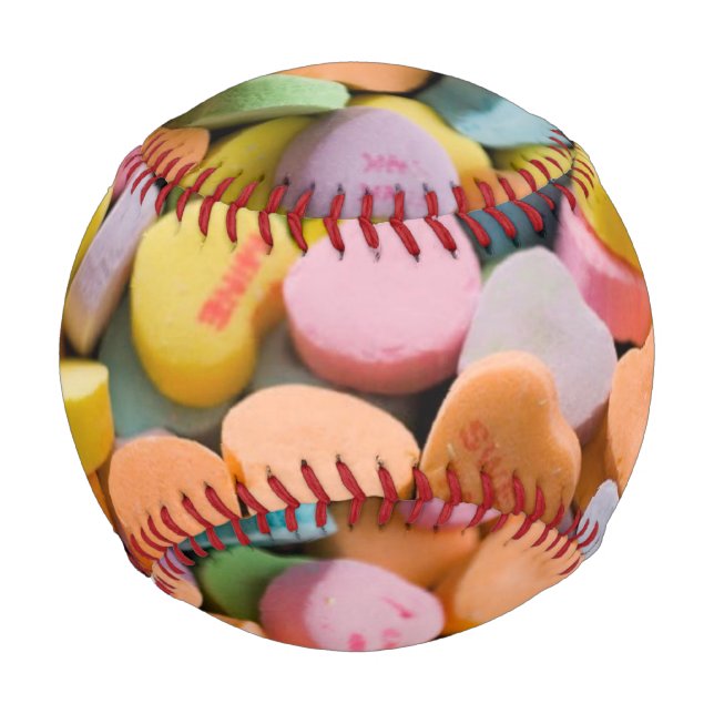 VALENTINE'S CANDY HEARTS BASEBALL (Front)