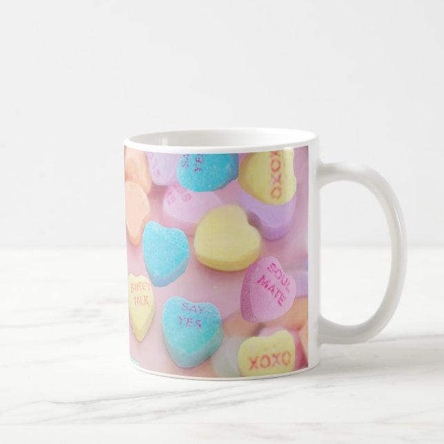 valentines candy hearts coffee mug (Right)
