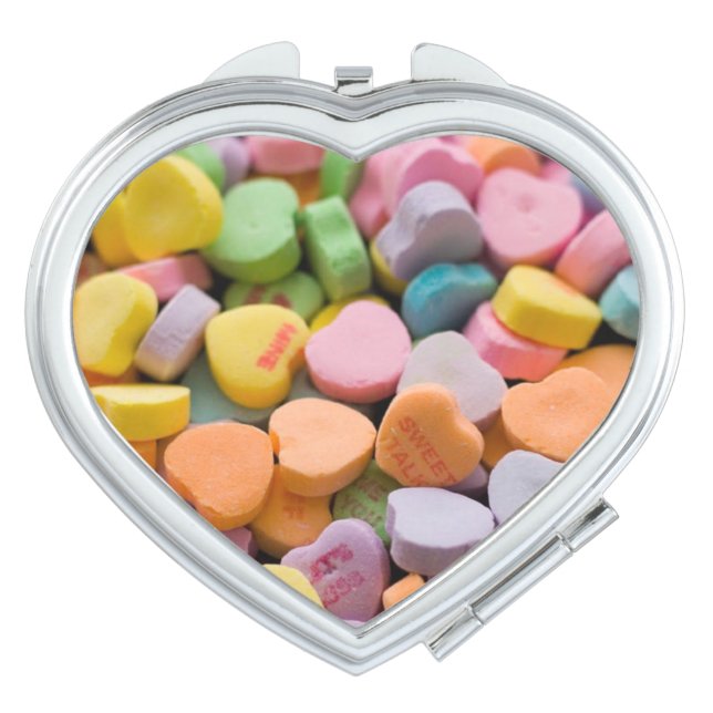 VALENTINE'S CANDY HEARTS COMPACT MIRROR (Front)