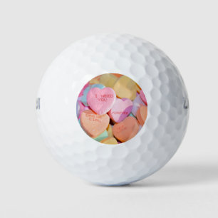 VALENTINE'S CANDY HEARTS GOLF BALLS
