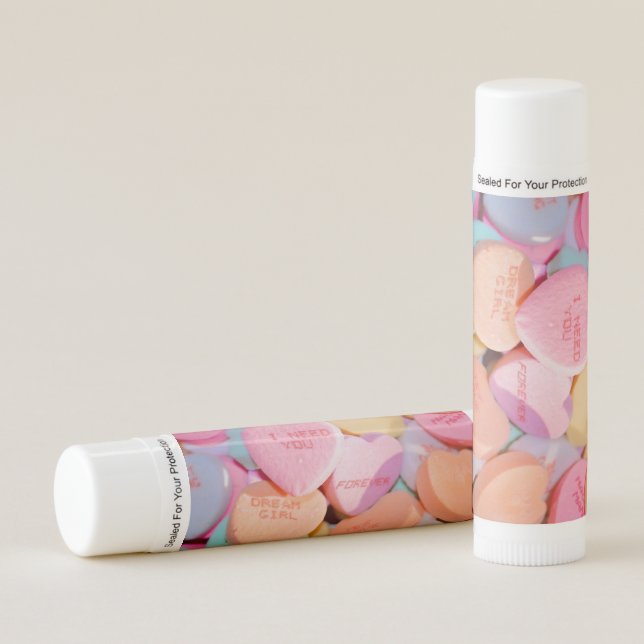 VALENTINE'S CANDY HEARTS  LIP BALM (Front)