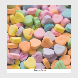 VALENTINE'S CANDY HEARTS  STICKER