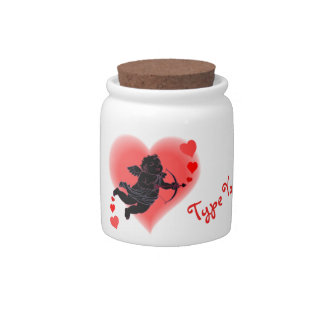 Valentine's Candy Jars Valentine Cupid Jars Custom