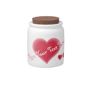 Valentine's Candy Jars Valentine Love Jars Custom