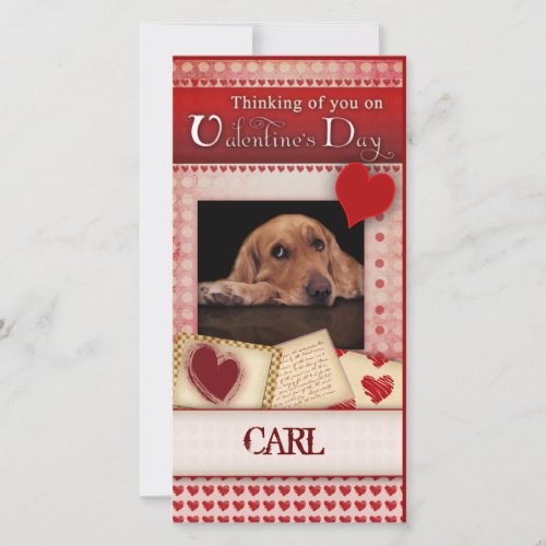 Valentines card from the dog