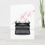 Valentine's Card - Retro Typewriter