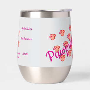 Valentine's Cat Lovers  Thermal Wine Tumbler