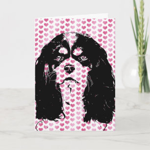 Valentines - Cavalier Silhouette Holiday Card