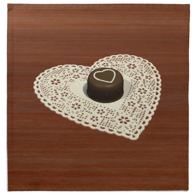Valentines Chocolate Napkin (Front)