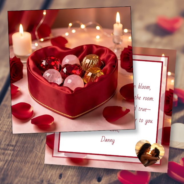 Valentine's Chocolates, Poem and Photo Template   (Creator Uploaded)
