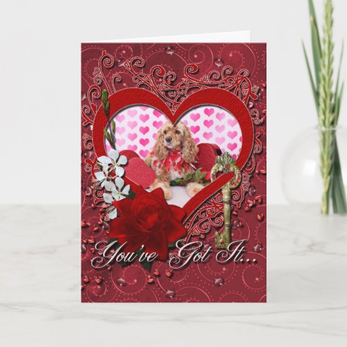 Valentines _ Cocker Spaniel _ Bella Holiday Card