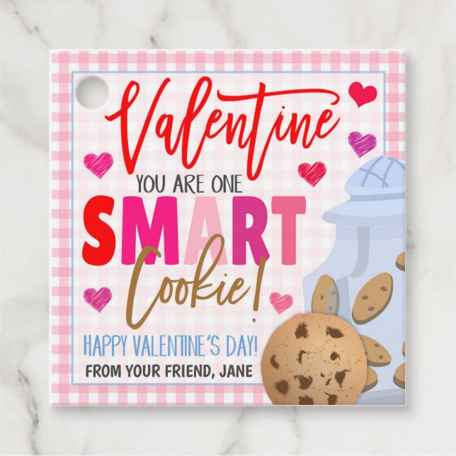Valentines Cookie Gift Tag (Front)