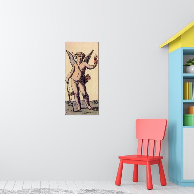 Valentines Cupid Blindfolded, Vintage Tarot Card Poster | Zazzle