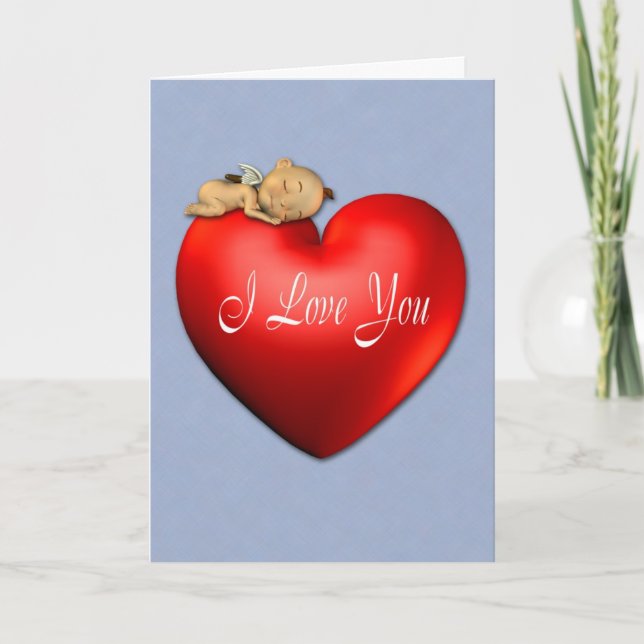 Valentine's Cupid Holiday Card (Front)