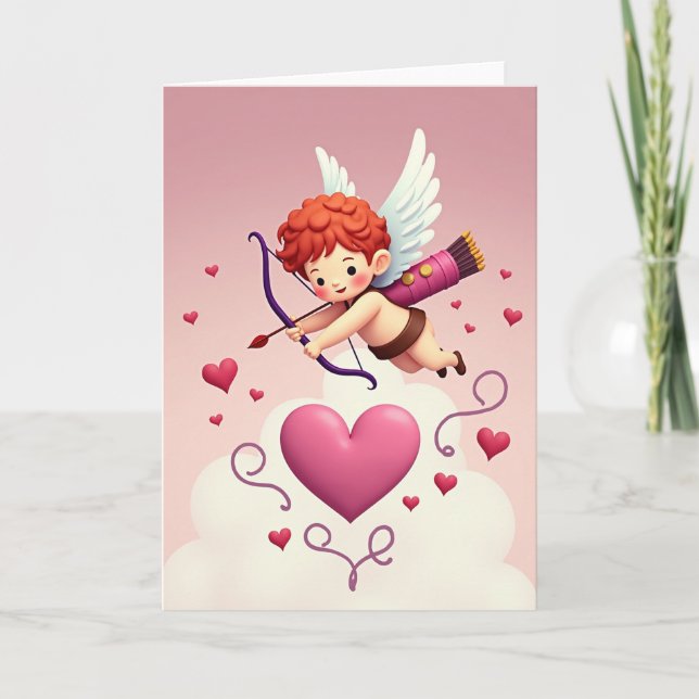 Valentines Cupid Love Card (Front)