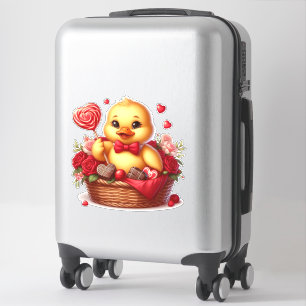 Valentine's Cute duck Sticker