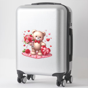 Valentine's Cute teddy bear Sticker