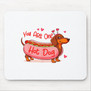 Valentines Dachshund Lover Wiener Mom Youre One Ho Mouse Pad