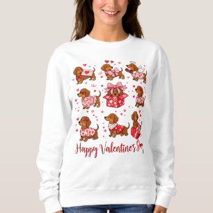 Valentines Dachshunds Sweatshirt