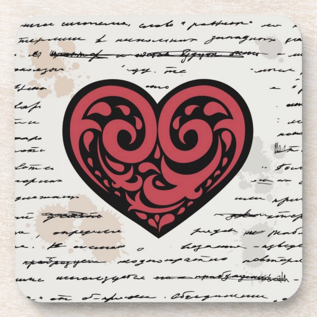 Valentine's Day 2 Beverage Coaster (Front)