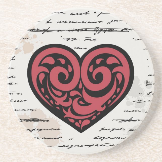 Valentine's Day 2 Drink Coaster (Front)
