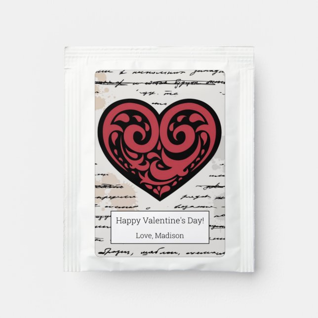 Valentine's Day 2 Tea Bag Drink Mix (Front)
