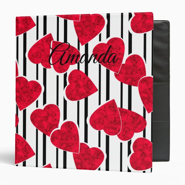 Valentine's day  3 ring binder (Front/Inside)