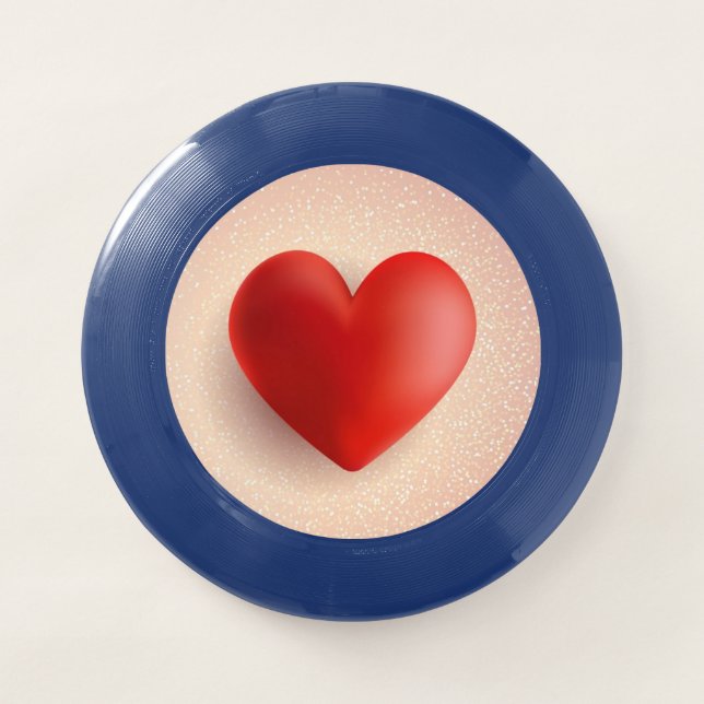 Valentine's Day 3D Heart Symbol-88888 Wham-O Frisbee (Front)
