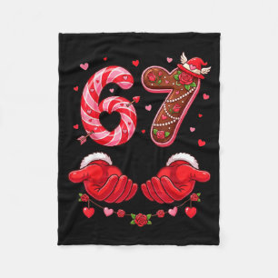 Valentines Day 67 Hilarious Six Seven Love Meme Fo Fleece Blanket