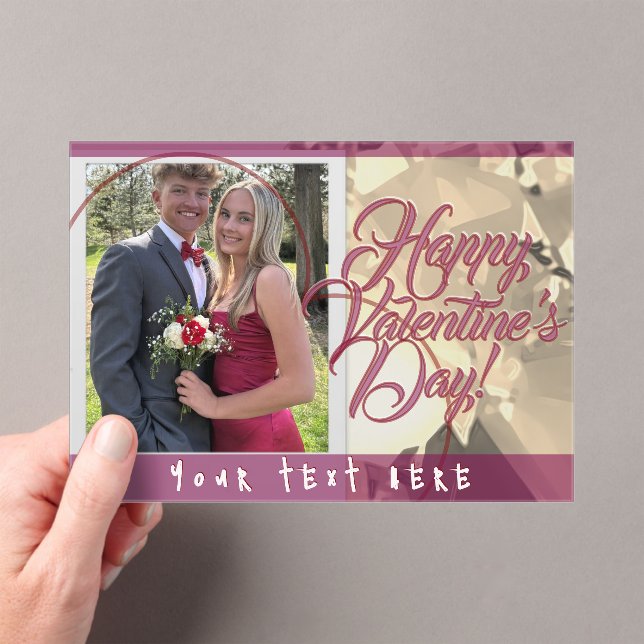 Valentine's Day  Acrylic Invitations (Insitu (Handheld))