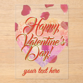 Valentine's Day  Acrylic Invitations