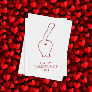 VALENTINE'S DAY ADD YOUR PHOTO Me & My Cat Holiday Card