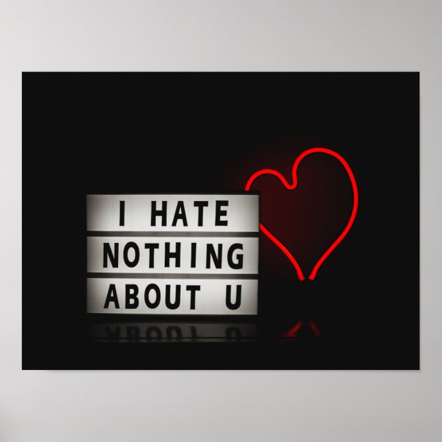 Valentines Day Aesthetic Light Red Red Aesthetic Poster (Front)
