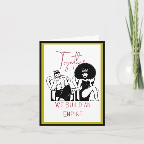 Valentines Day _ African American Couple Card