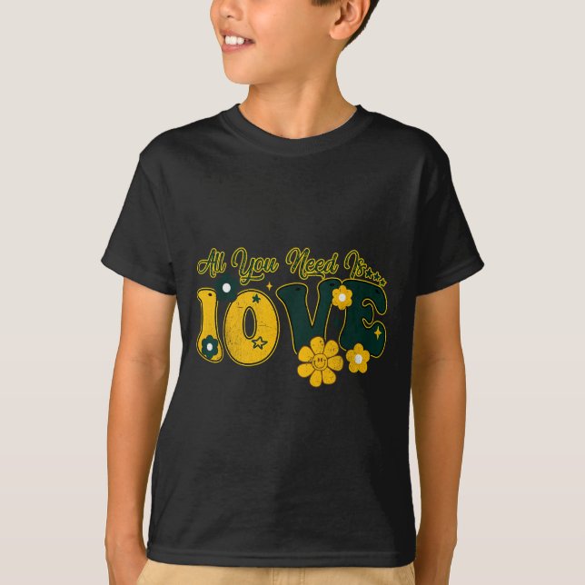 Valentine's Day All You Need Is 10ve Love Funny Me T-Shirt (Front)
