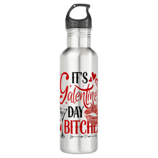 Valentines Day American Sign Love You Hand Sign He Stainless Steel Water Bottle