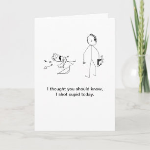 Valentines Day, and Murder Holiday Card