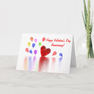 Valentines Day Anniversary Celebration  Holiday Card