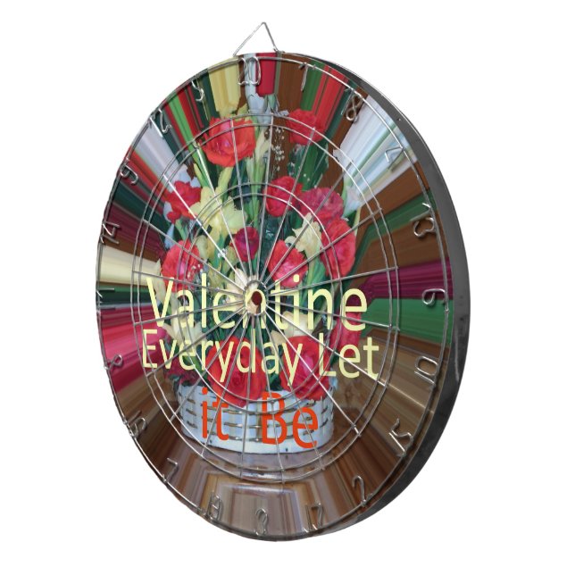 Valentine's Day Art Print Dart Board (Front Right)