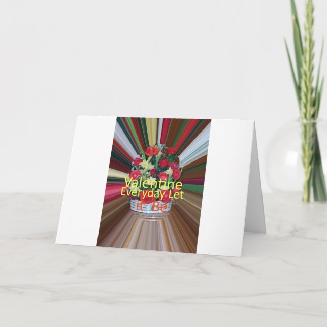 Valentine's Day Art Print Holiday Card (Front)