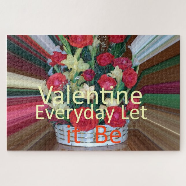Valentine's Day Art Print Jigsaw Puzzle (Horizontal)