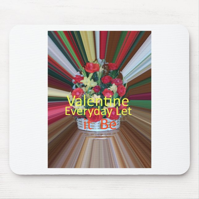 Valentine's Day Art Print Mouse Pad (Front)