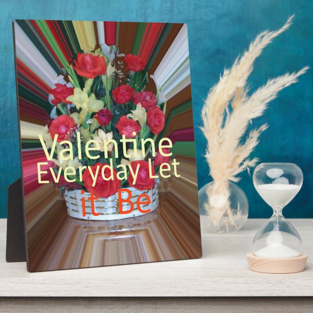 Valentine's Day Art Print Plaque (Side)