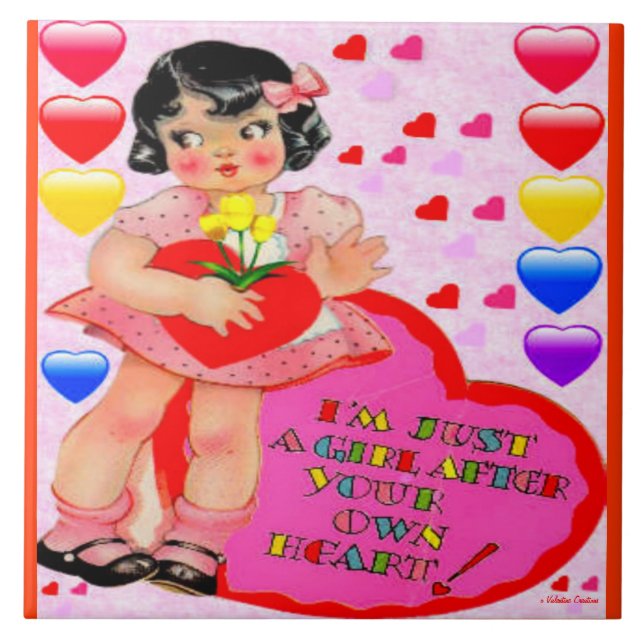 VALENTINES DAY ART TILE LARGE - SPECIAL GIFTS (Front)