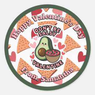 Valentine's Day Avocado Sticker