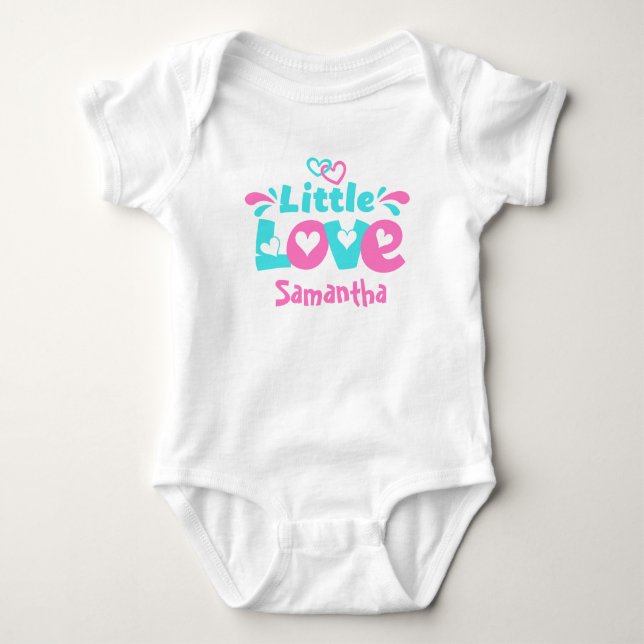 Valentines Day, Baby short sleeve one piece Baby Bodysuit (Front)