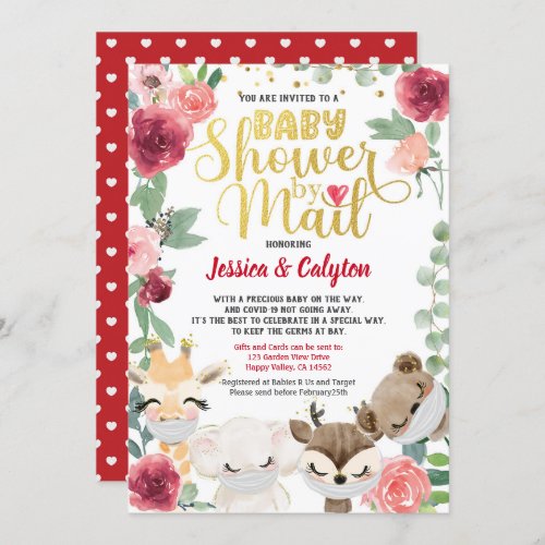 Valentines Day Baby Shower By Mail Pandemic Invitation