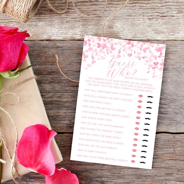 Valentine's Day Baby Shower Guess Who Game (Creator Uploaded)