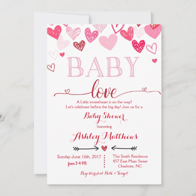 Valentines day hot sale baby shower