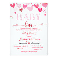 Valentines Day Baby Shower Invitation